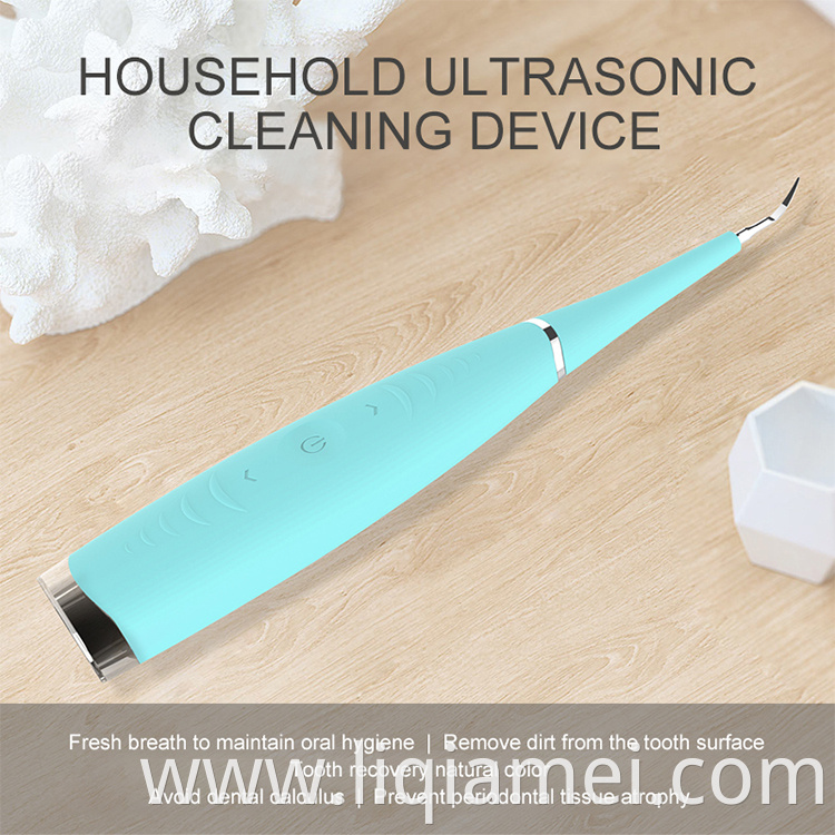Mini Ultrasonic Electric Tooth Cleaner Portable Chargeable Waterproof teeth cleaning machine